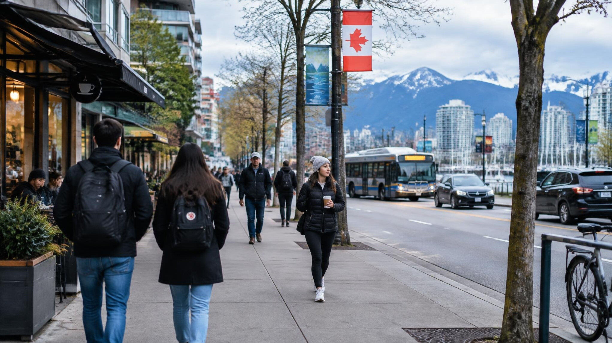 people walking on vancouver street
