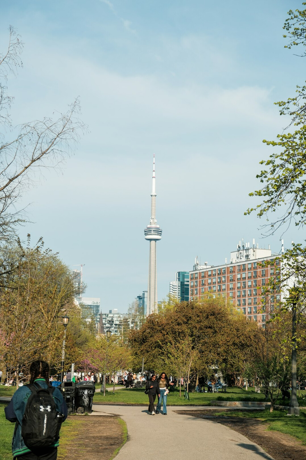diverse people in canadian park